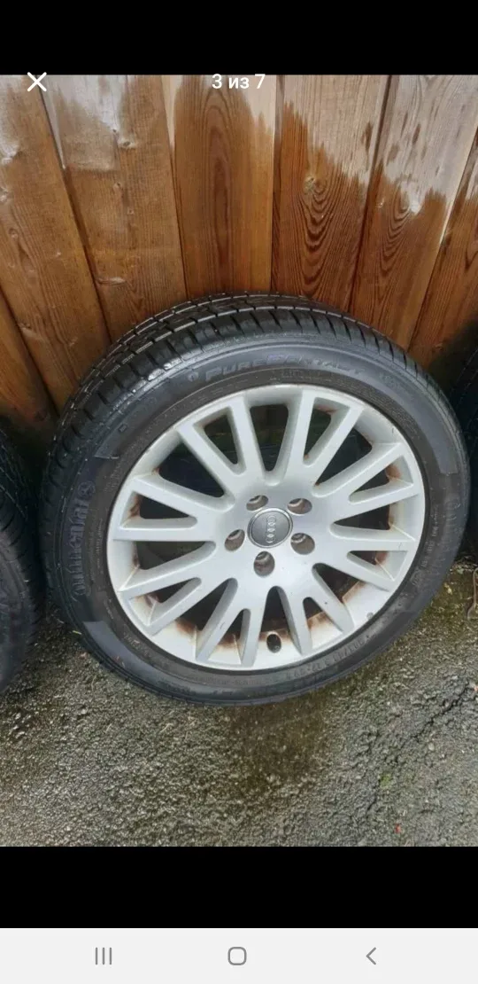 Continental Pure Contact 245/45/R17 Audi A6 set Tires+Rims image indicator(3)