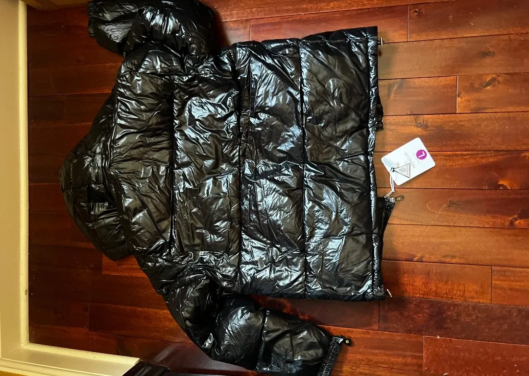 Moncler Black Padded Down Jacket - Size L image indicator(2)