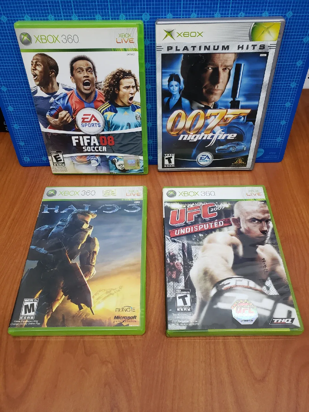 Xbox 360 Games: FIFA 08, 007 Nightfire, Halo 3, UFC 2009