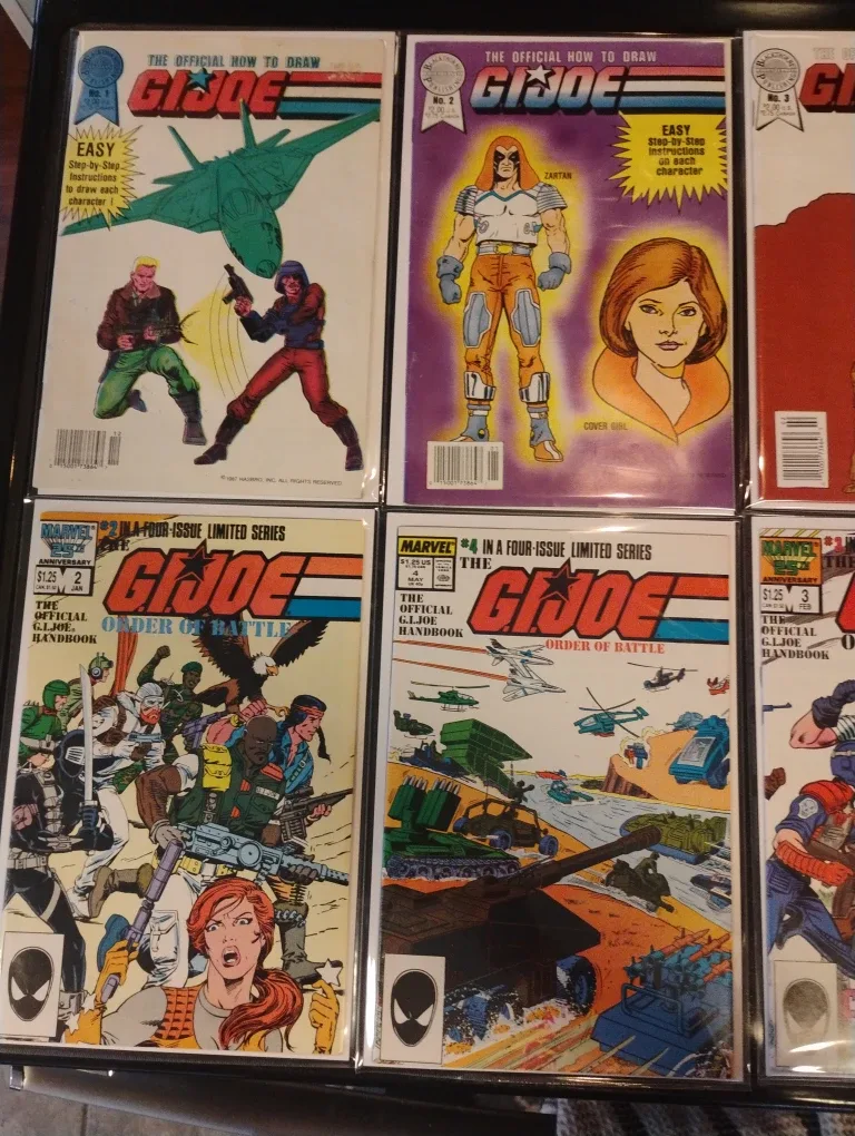 G.I. Joe Comic Book Lot.. how to draw GI Joe.. order of battle. image indicator(2)
