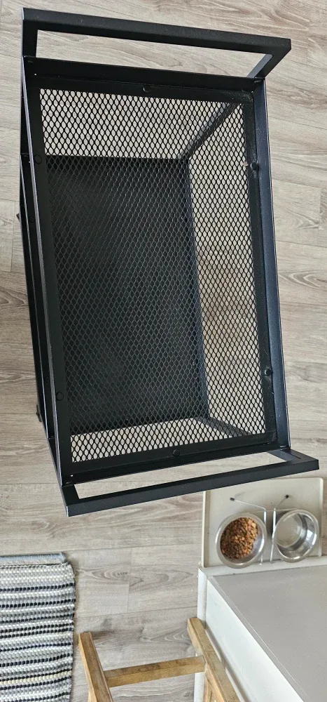 Black Metal Rolling Cart image indicator(2)