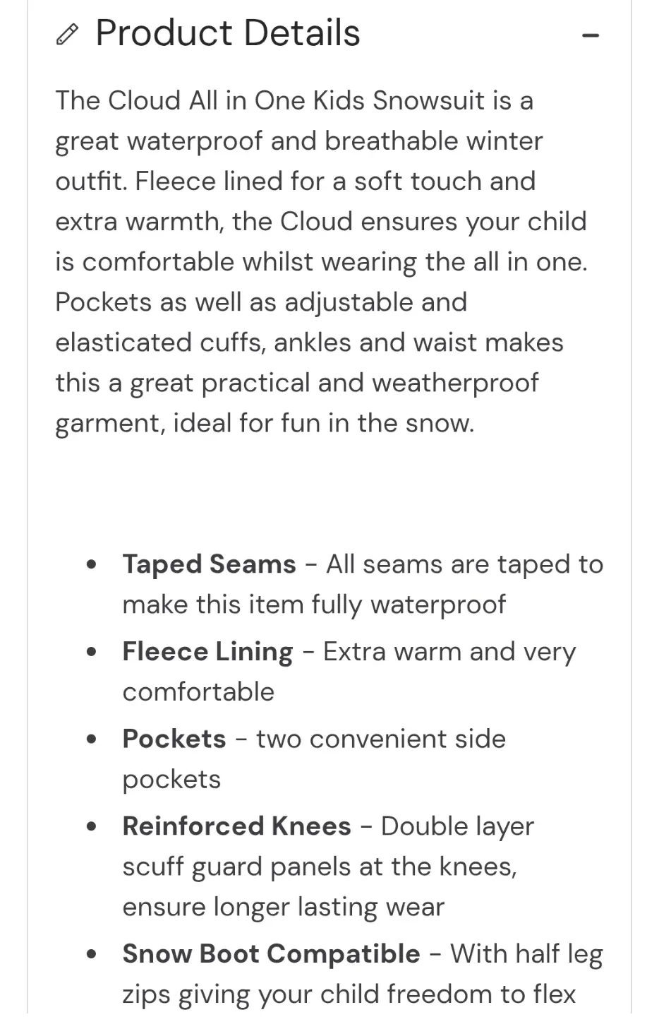 Mountain Warehouse Kids Snowsuit - Black image indicator(7)