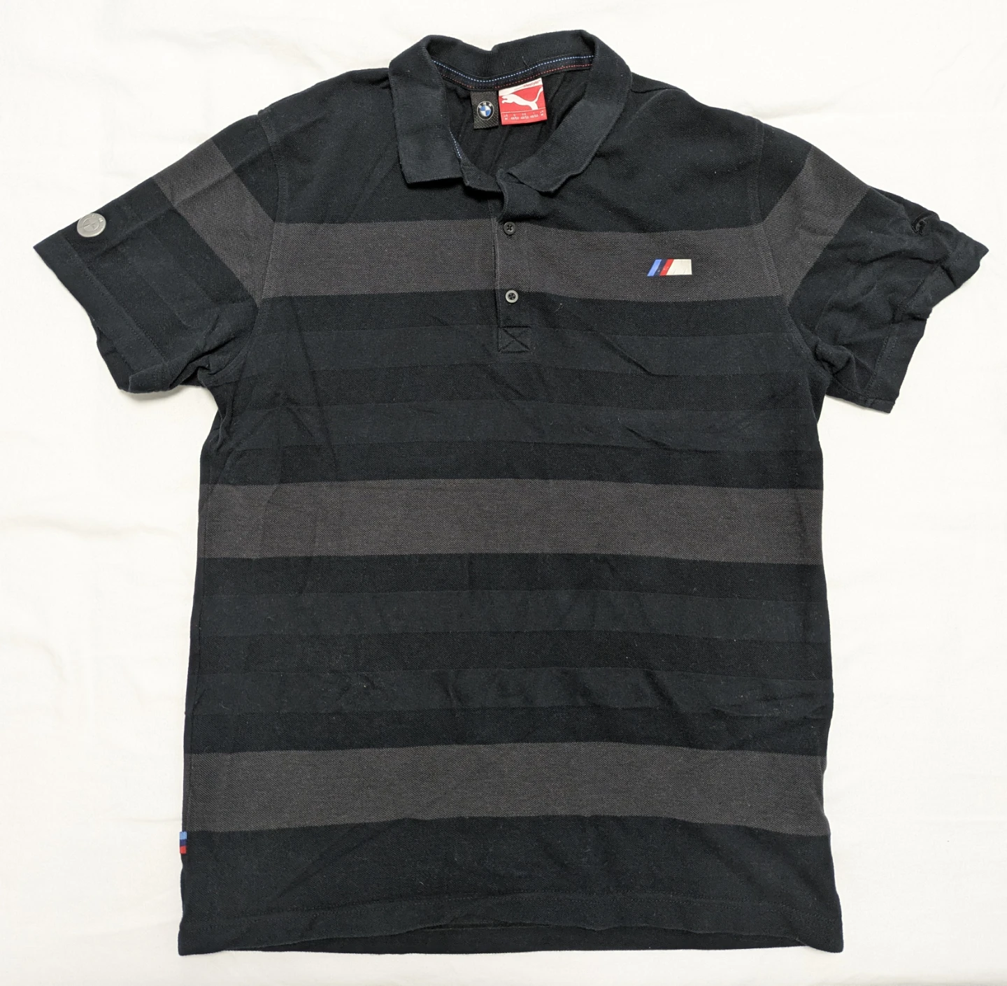 Puma BMW Striped Polo Shirt - Never worn