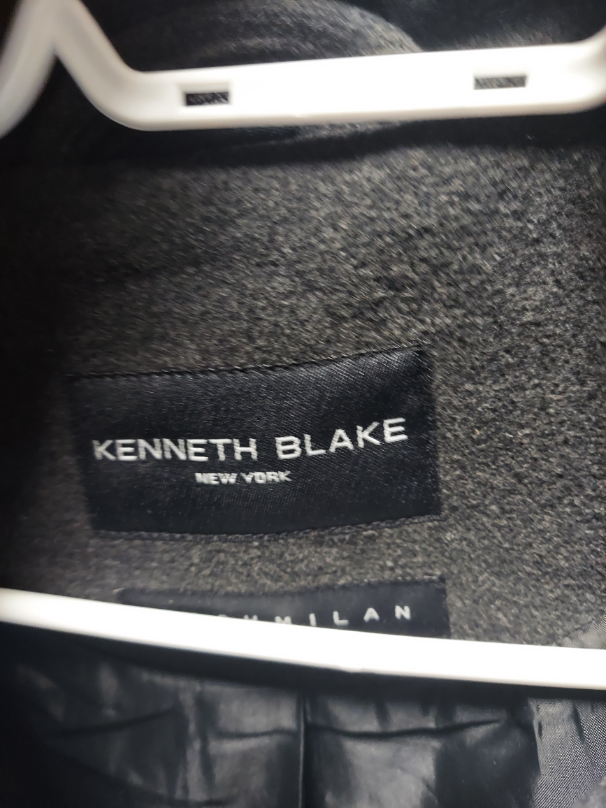 Kenneth Blake Grey Wool Blend Coat - photo 3