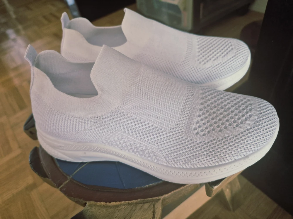 Cacy White Slip-On Sneakers - Size 37 (6.5) - photo 2