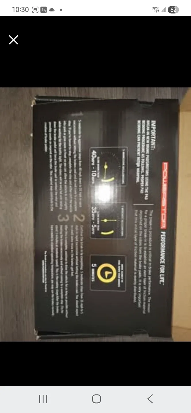 Z36 - 1589 PowerStop Front Break Pads - dual cylinder caliper image indicator(3)