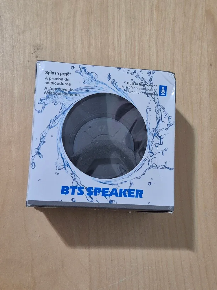 BNIB)LED BTS Splash Proof Shower Speaker