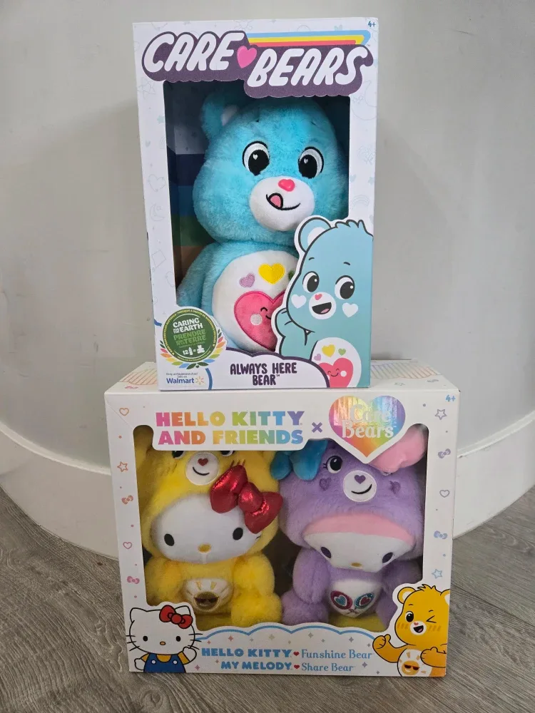 2 brand new card bears hello kitty toy lot