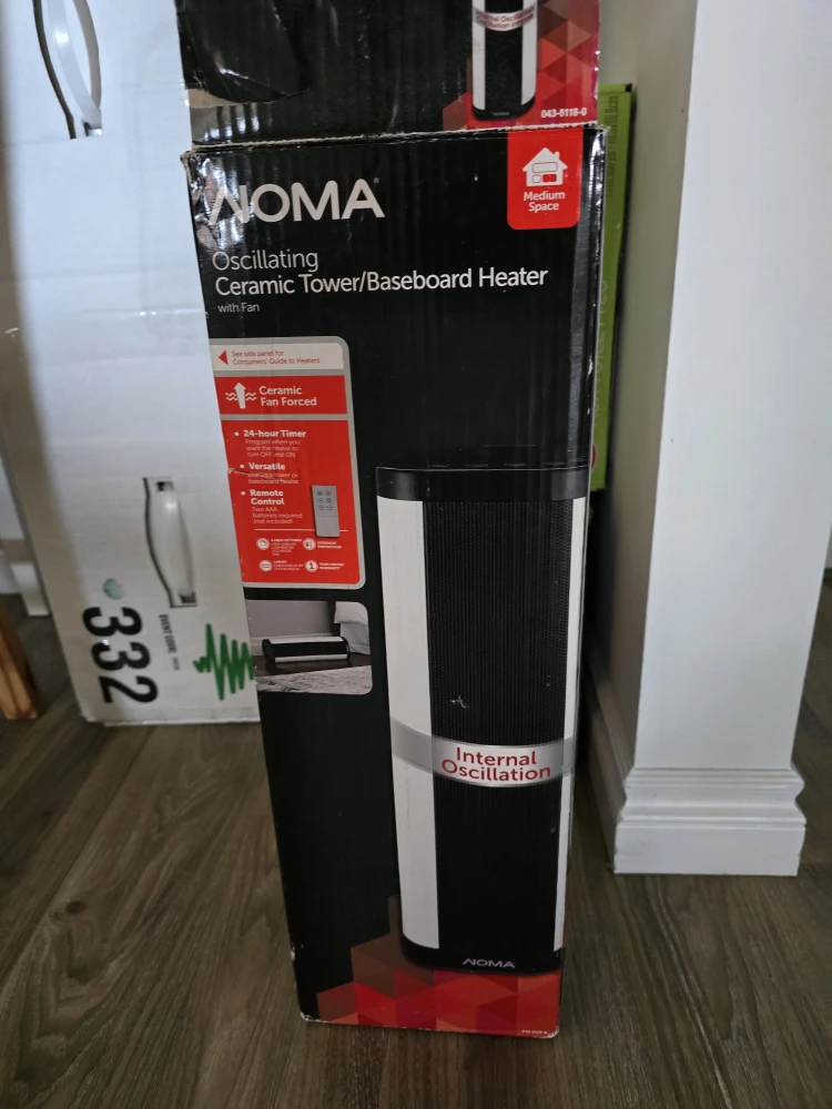NOMA Oscillating Ceramic Tower Heater - photo 2