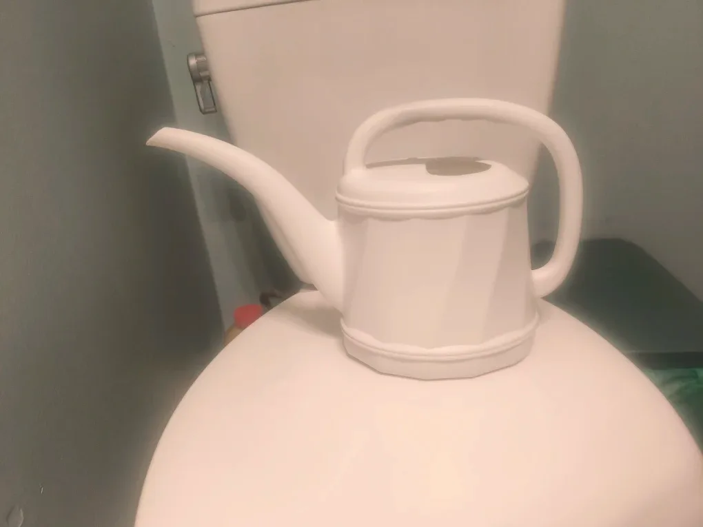 White Watering Can