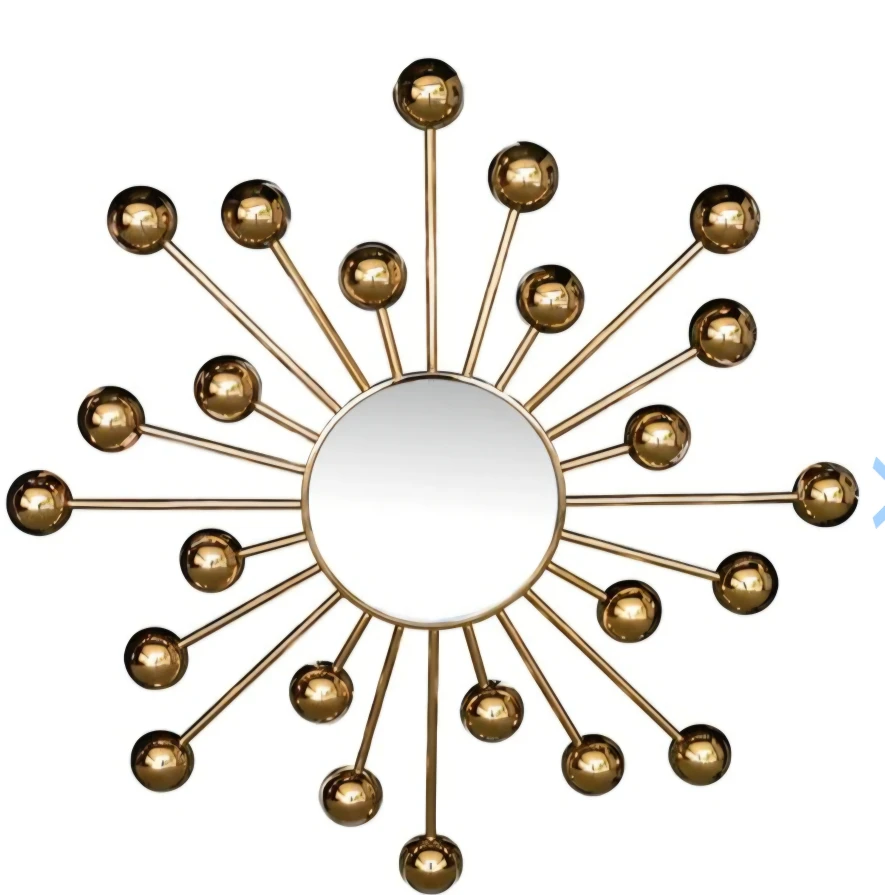 Deluxsh Gold Starburst Mirror