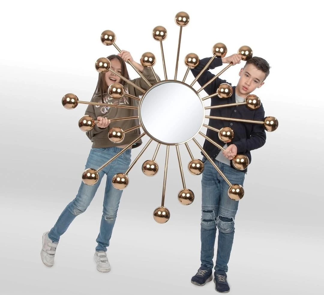 Deluxsh Gold Starburst Mirror - photo 3