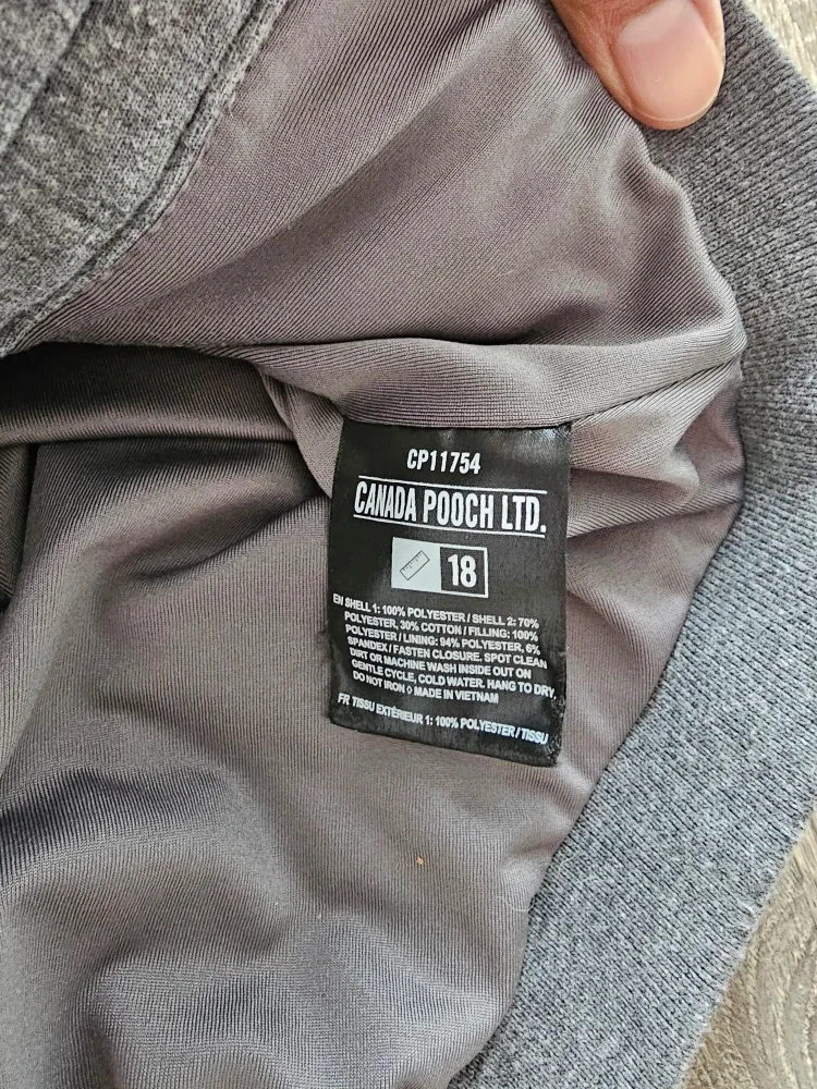 Canada Pooch Dog Puffer Jacket - Size 18 image indicator(3)