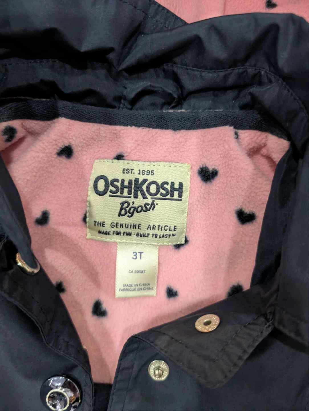OshKosh B'gosh Navy Blue Jacket - Size 3T - photo 2