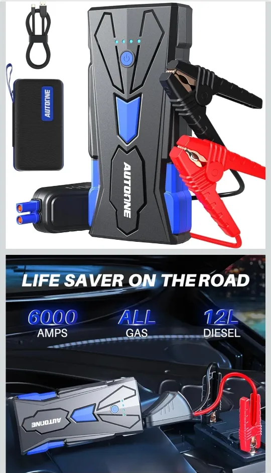 Autoone Jump Starter 6000 Amps BRAND NEW. image indicator(2)