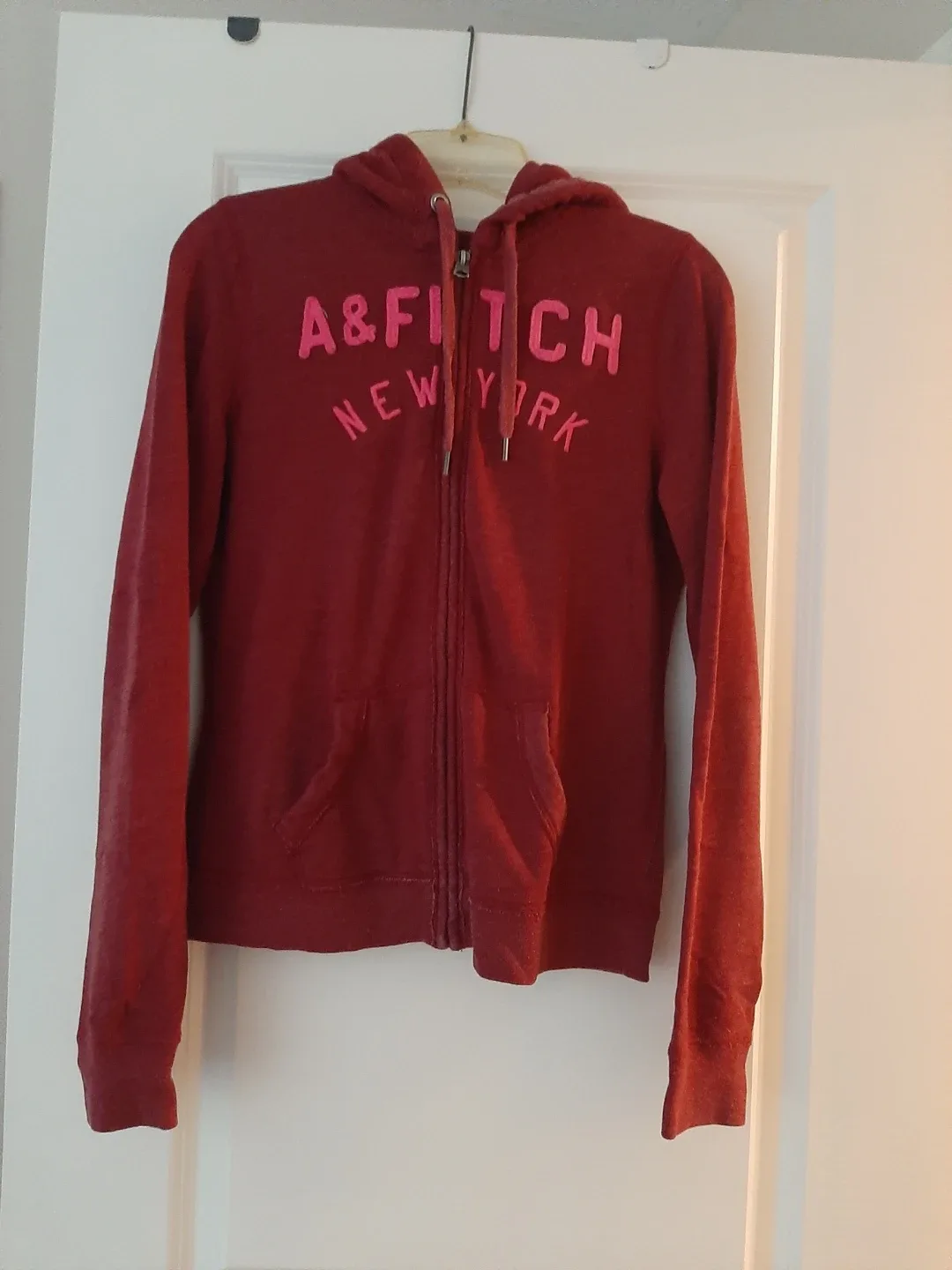 Abercrombie & Fitch Burgundy Hoodie