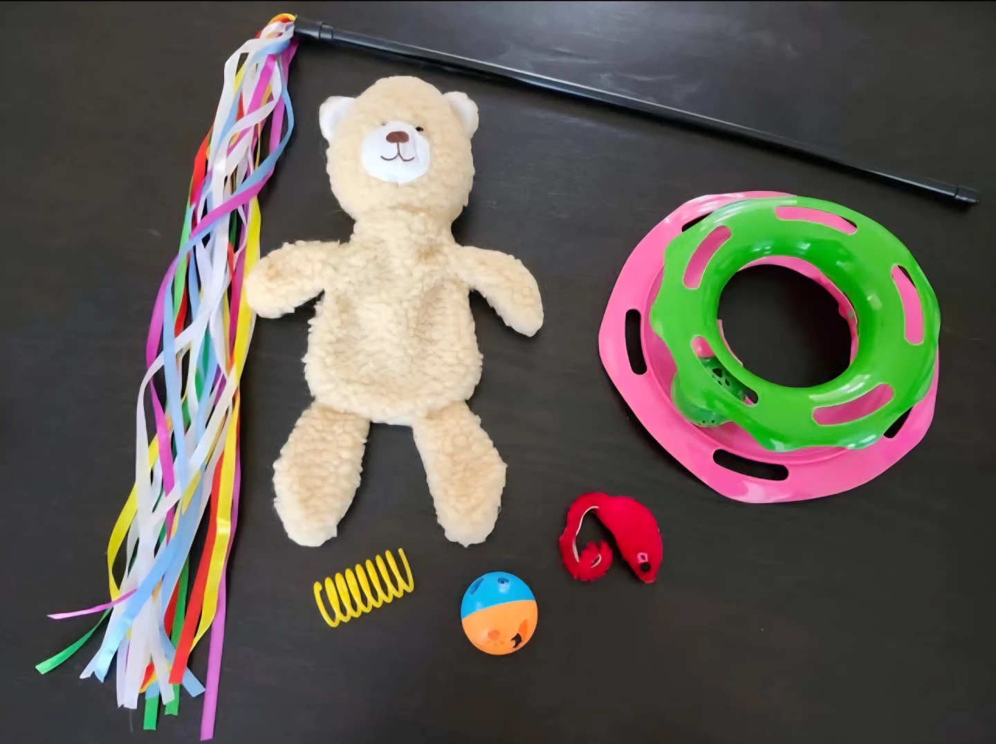 New cat gift pack! Includes sensory toys & a ribbon wand!