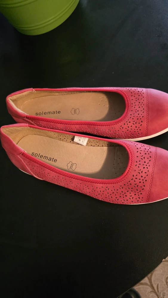 Solemate Red Ballet Flats - Size 10 - photo 2