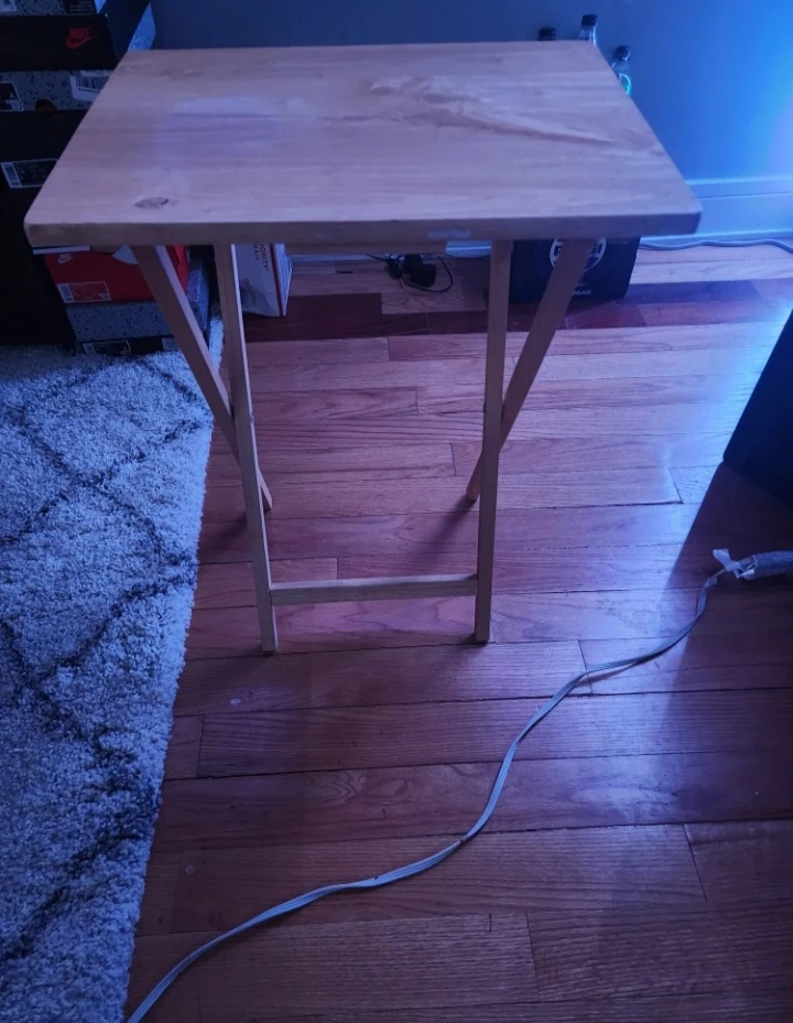 Folding Wooden Dinner Tray Table - photo 2