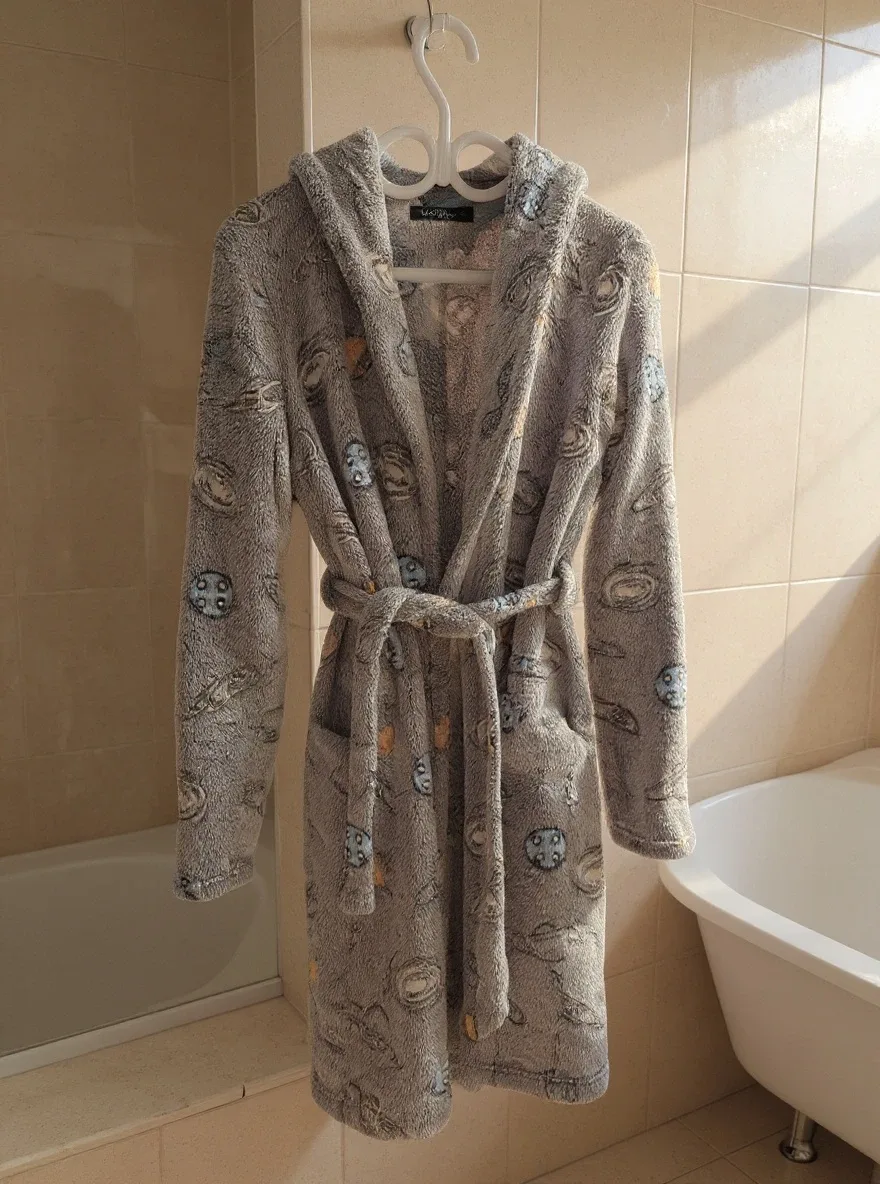 George Kids' Grey Space Robe glow in the dark size XL