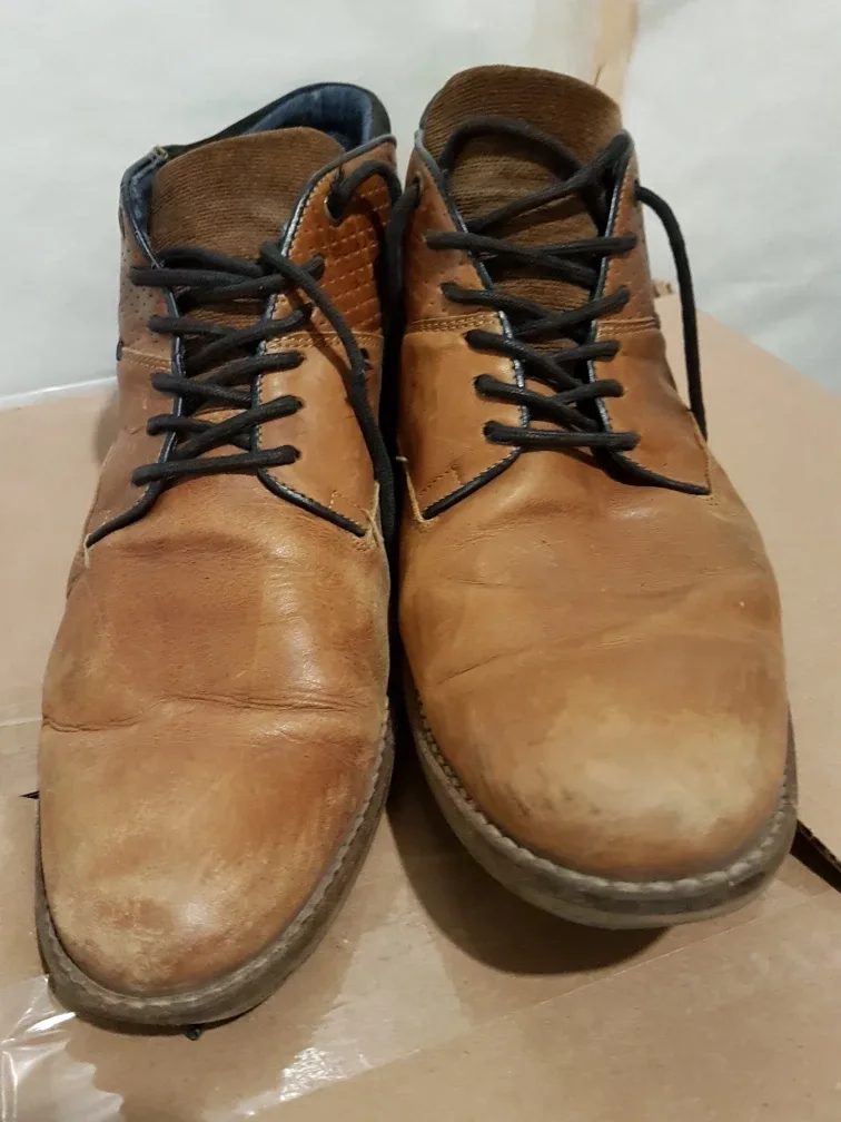 Steve Madden Leather Ankle Boots, Size 13