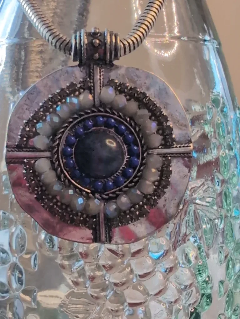 Silver Tone Statement Necklace