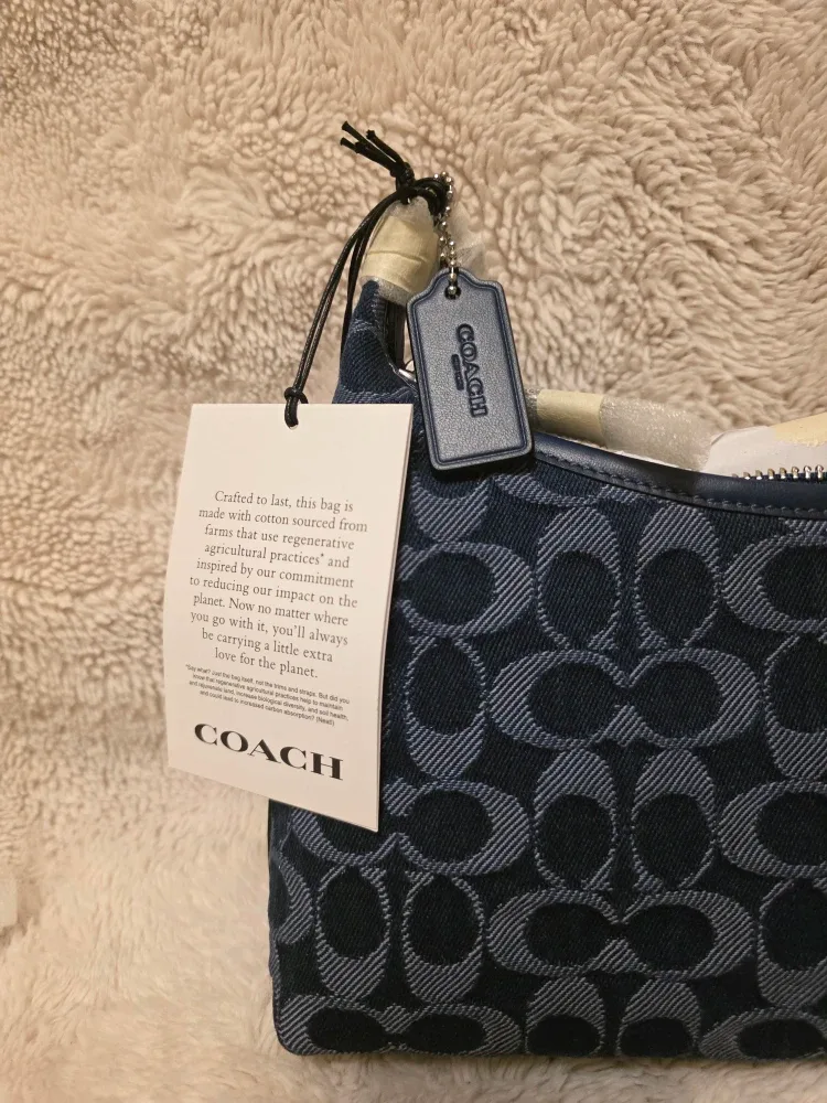 Coach Juliet 25 In Signature Jacquard In Dark Blue Denim image indicator(4)