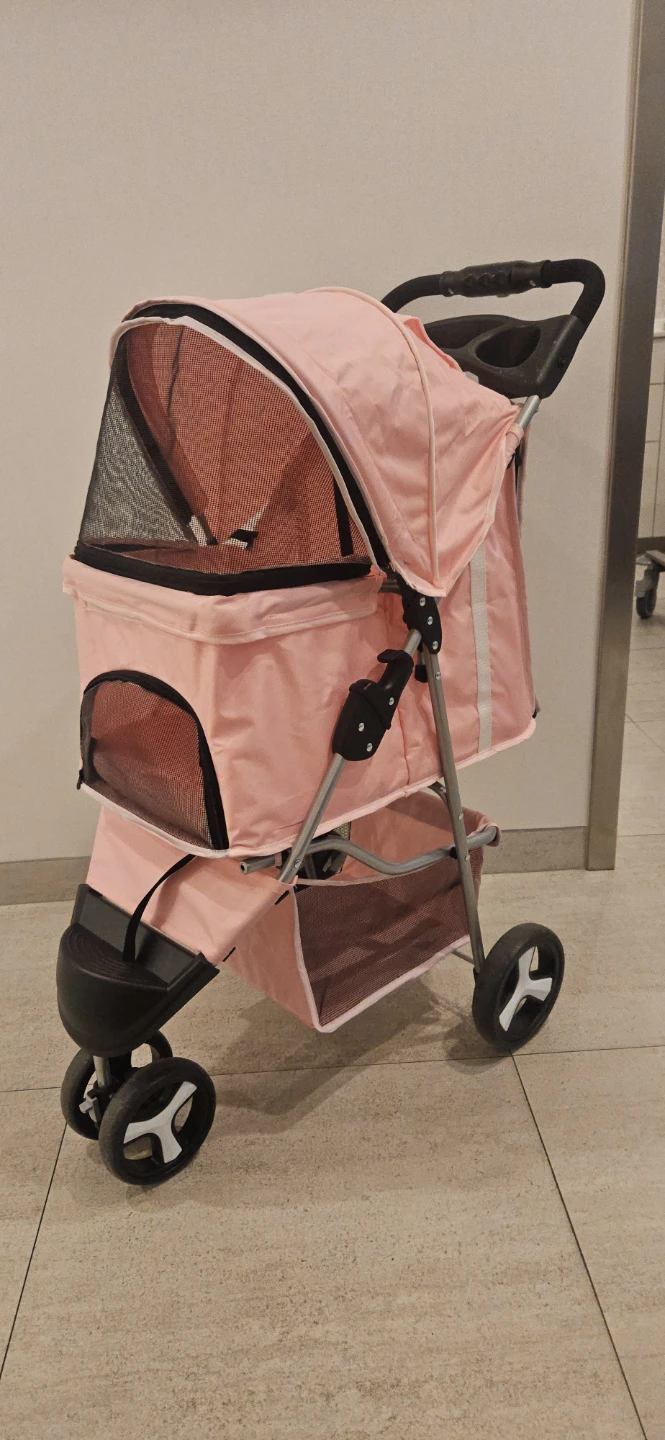 Pink Pet Stroller