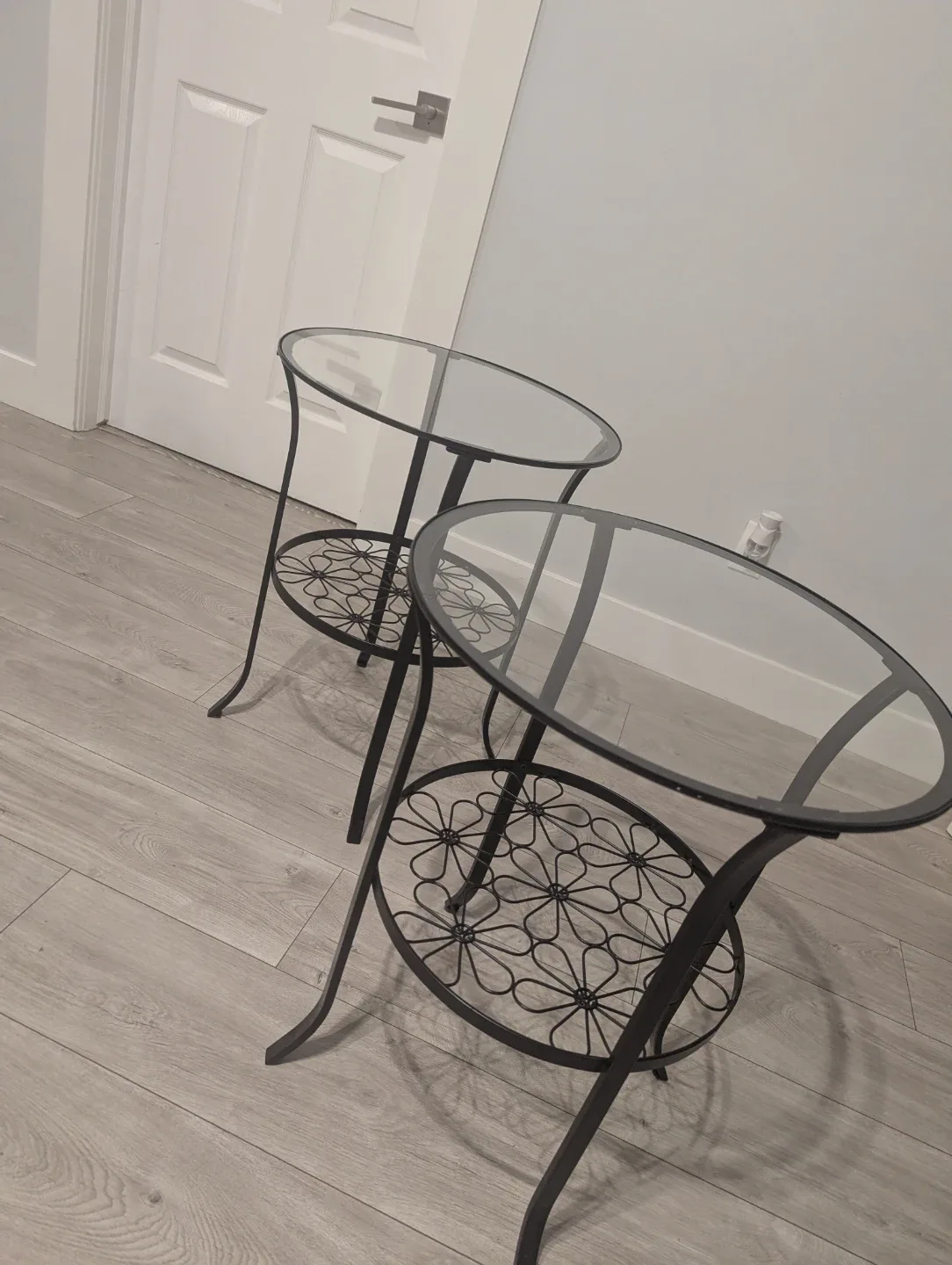 Glass Top Side Tables - Set of 2 image indicator(2)