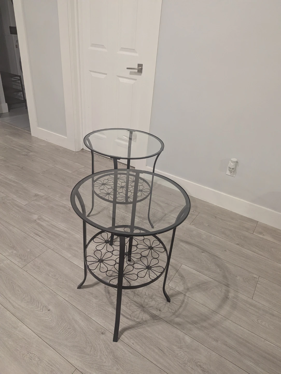 Glass Top Side Tables - Set of 2 - photo 4