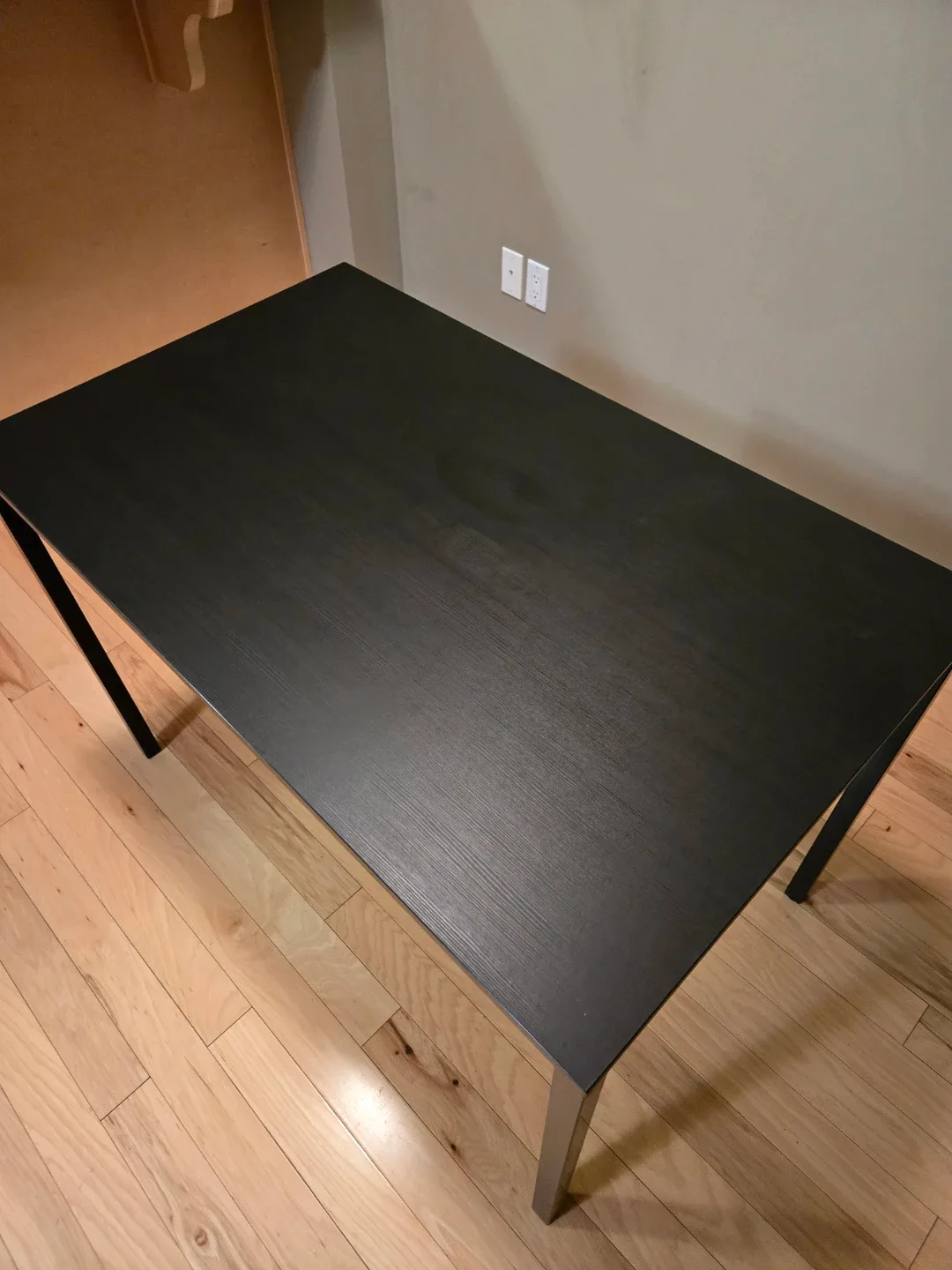 Compact Wooden-Look Dining Table - Great Condition