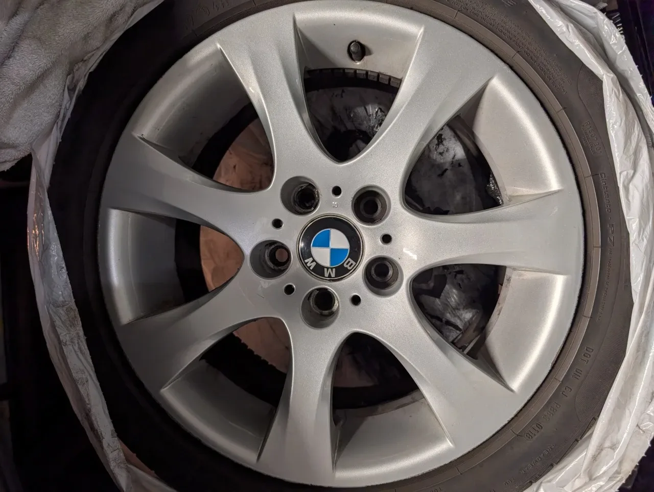 Genuine OEM BMW Style 158 Wheels (17x8 ET34) - E90 328xi image indicator(3)