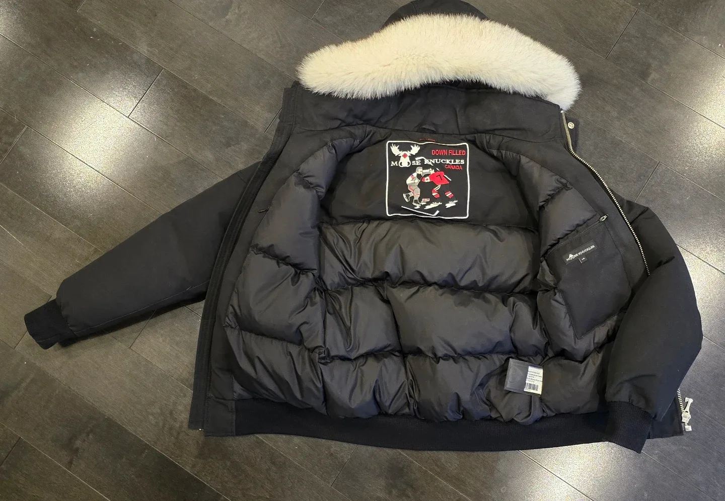 Mens Stylish Moose Knuckles Bomber Jacket!- Size Large image indicator(2)