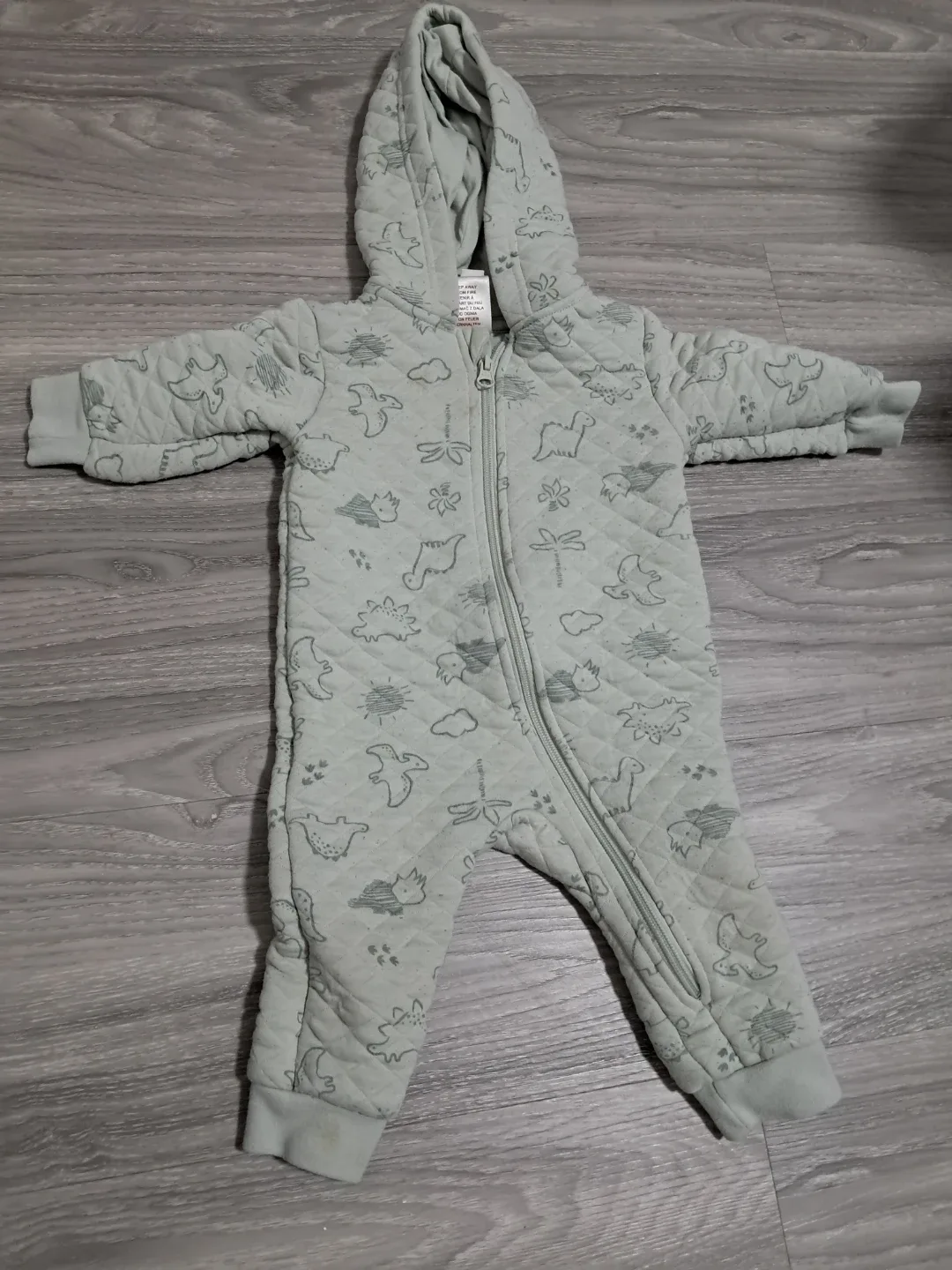 Hooded Baby Onesie - Size 3-6 Months thumbnail