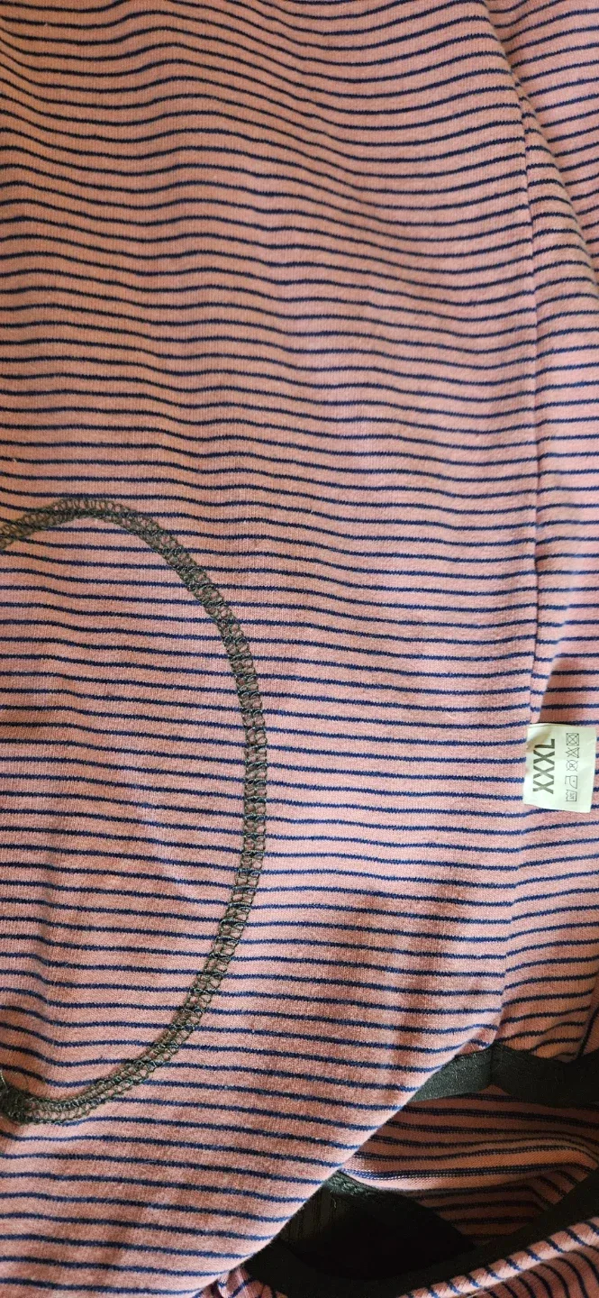 XXXL Dog surgery jumper- Pink Striped image indicator(2)