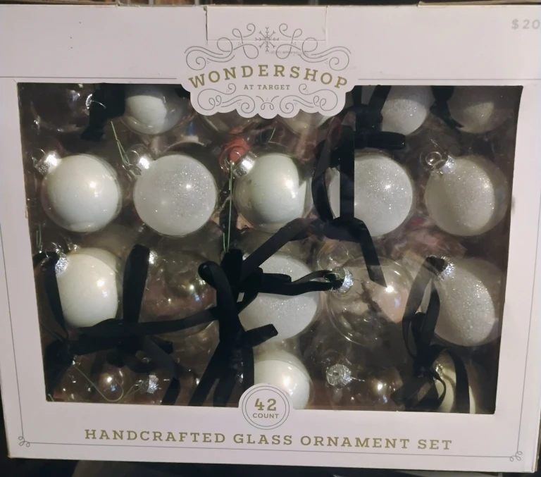 Wondershop Glass Ornament Set - 42 Count