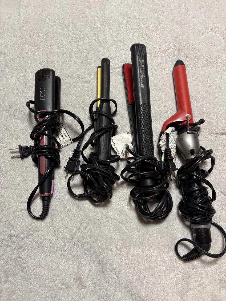 Hair Styling Tools: Noir, FHI Heat, RCD