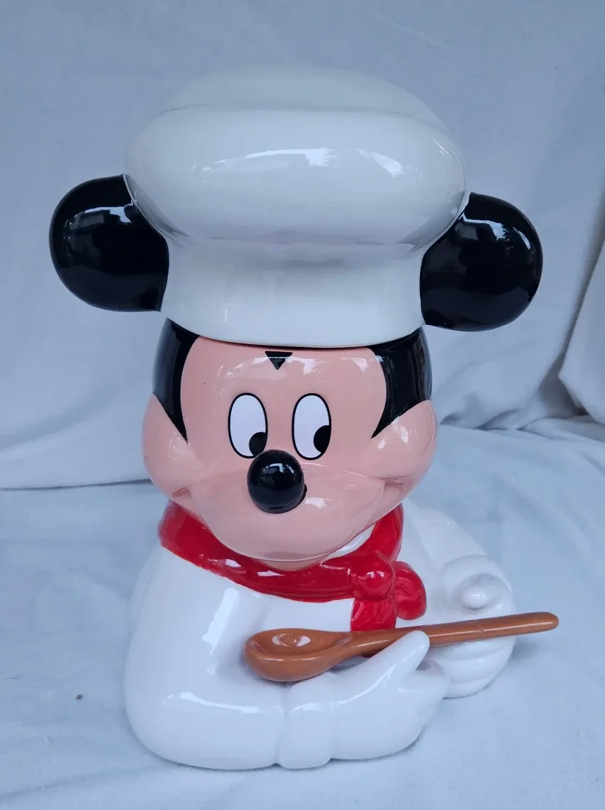 Disney Chef Mickey Mouse Cookie Jar designed by Enesco Mint