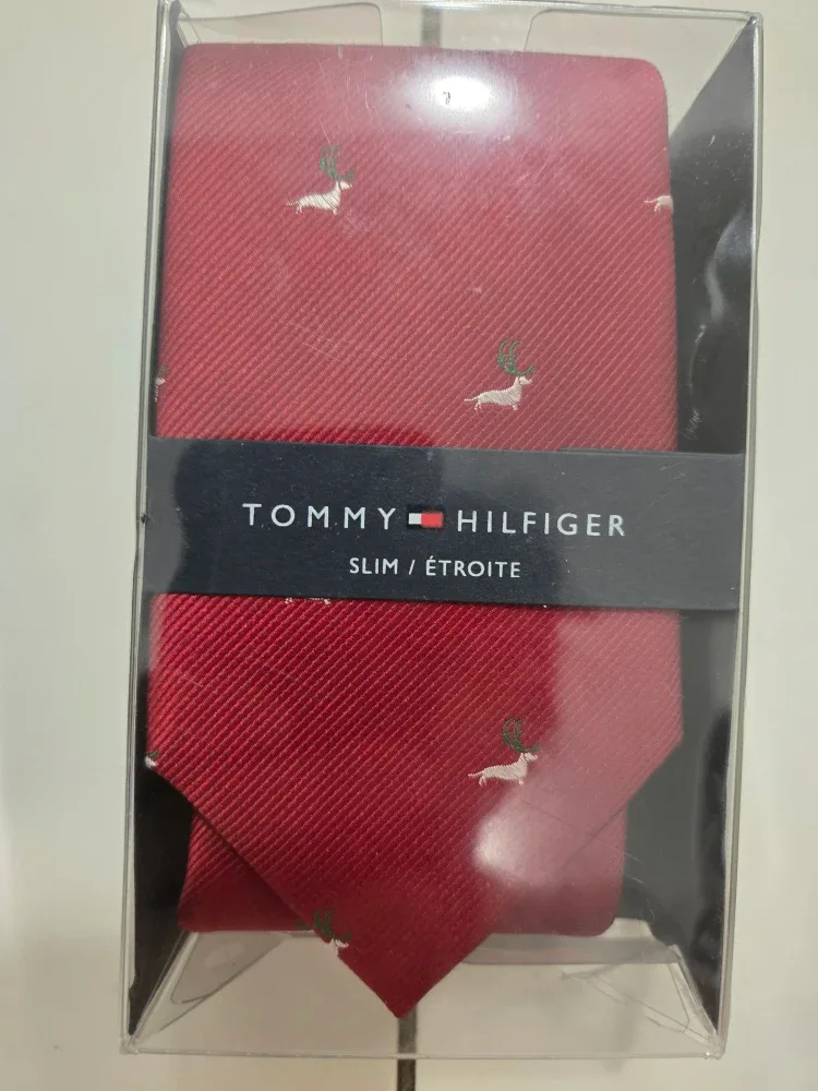 Tommy Hilfiger Slim Christmas Tie - New in Box image indicator(4)