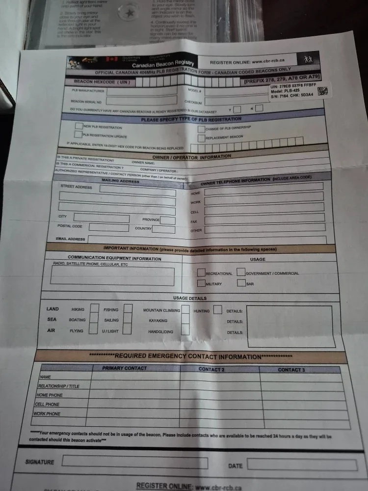 ACR ResQLink View Personal Locator Beacon Survival Kit image indicator(10)