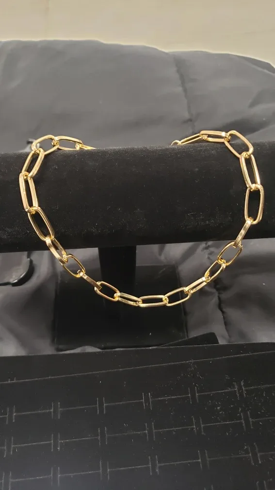 Gold Chain Link Necklace