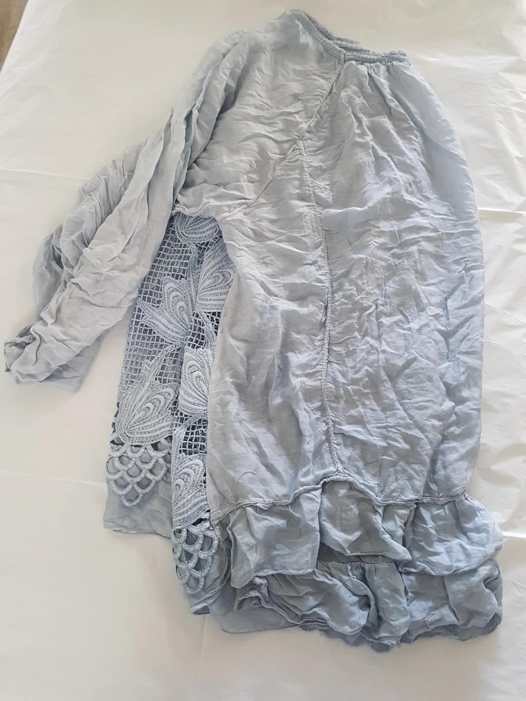 Blue Lace Blouse O/S - photo 3