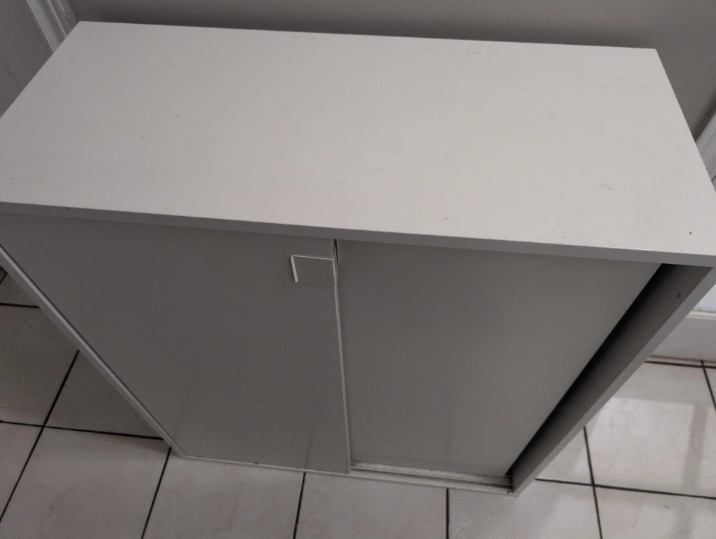 White Sliding Door Cabinet - photo 3