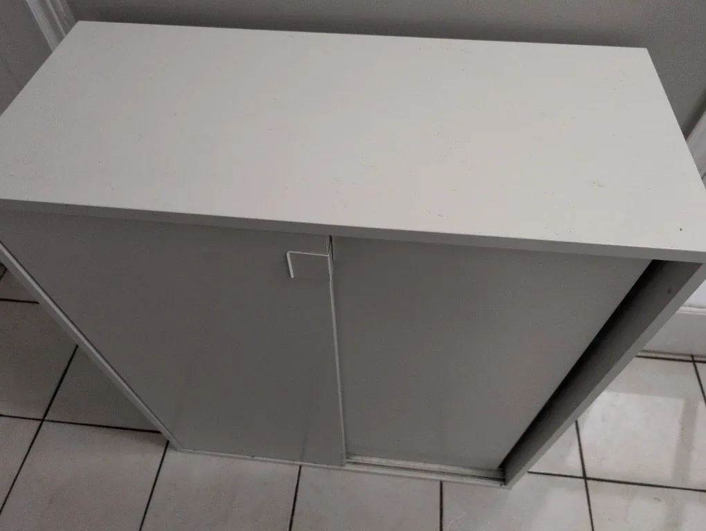 White Sliding Door Cabinet image indicator(3)