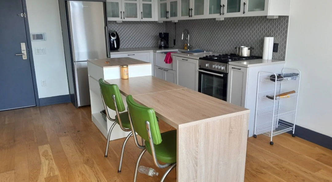 dining table +  Kitchen Island with Drawers