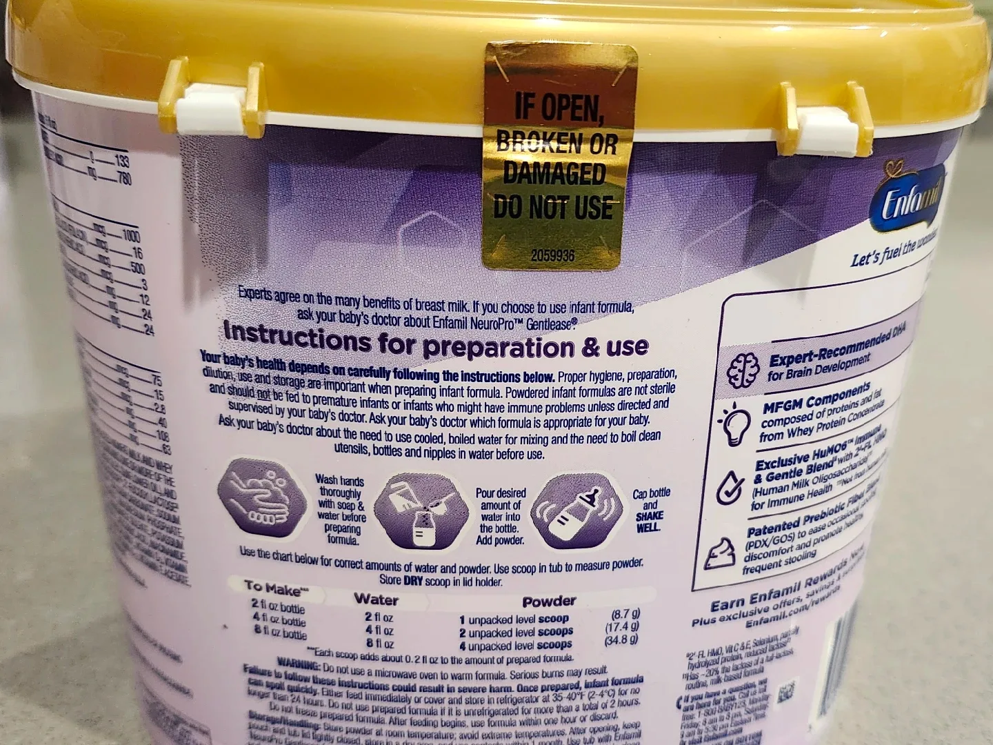 Enfamil NeuroPro Gentlease Infant Formula - New image indicator(2)