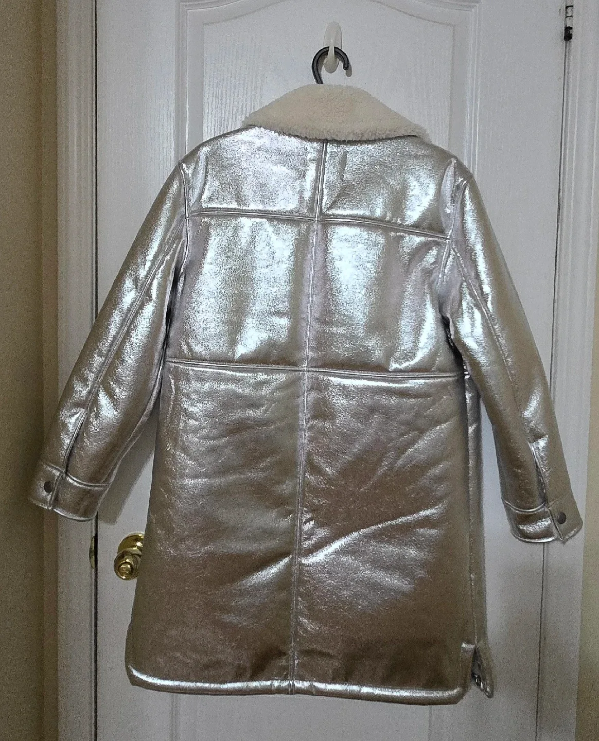 7 For All Mankind Silver Coat - Size M image indicator(2)