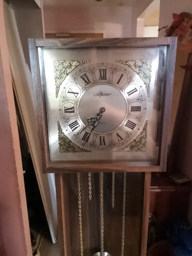 Vintage 1980's Alpine Quartz Grandfather Clock