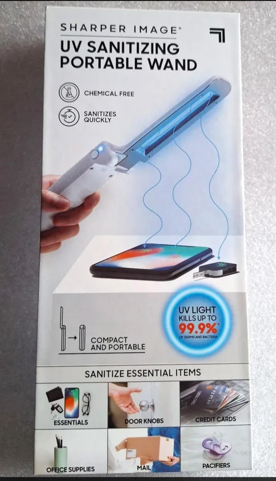 Sharper Image UV Sanitizing Portable Wand - New in Box