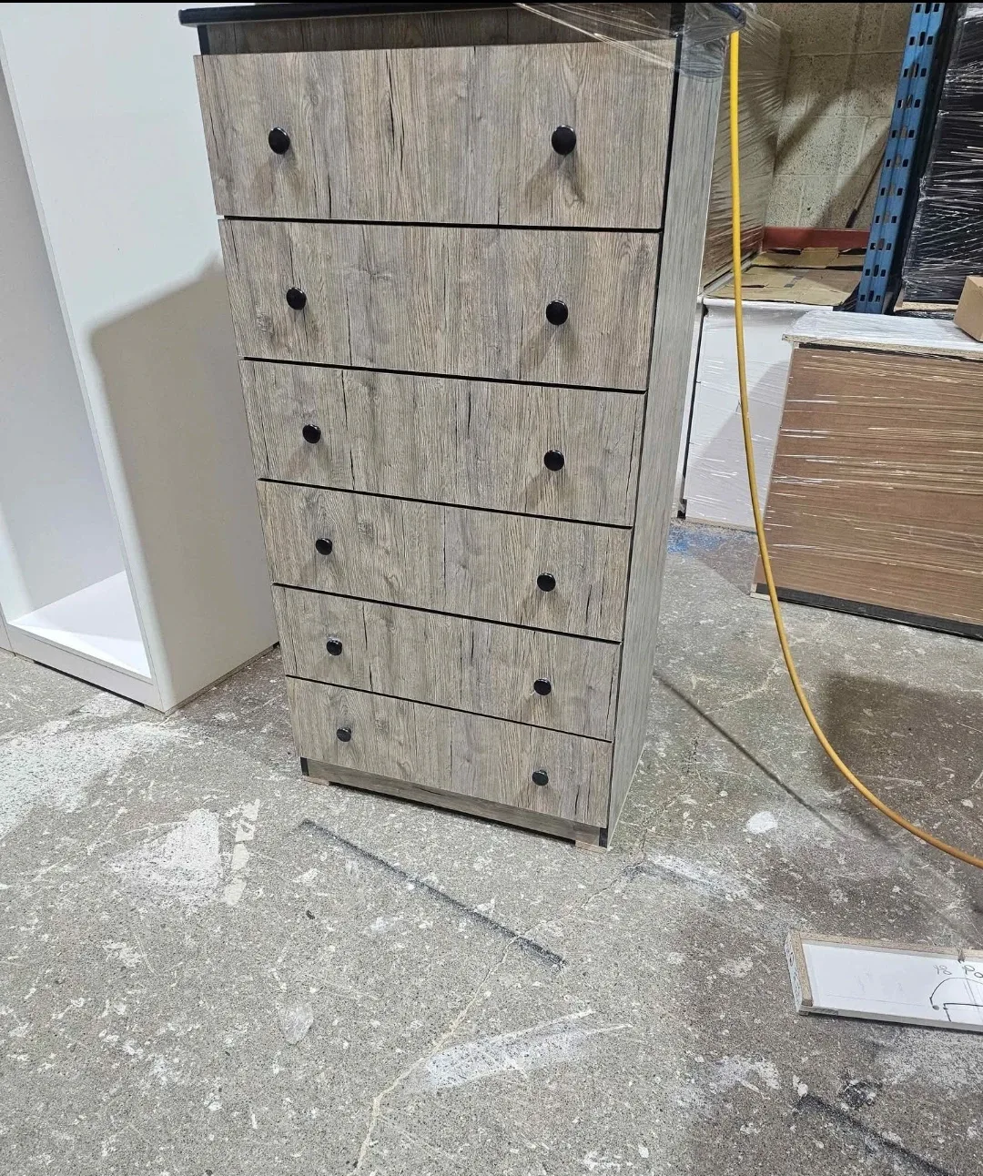 Natural Wood 6-Drawer Chest Dresser image indicator(2)